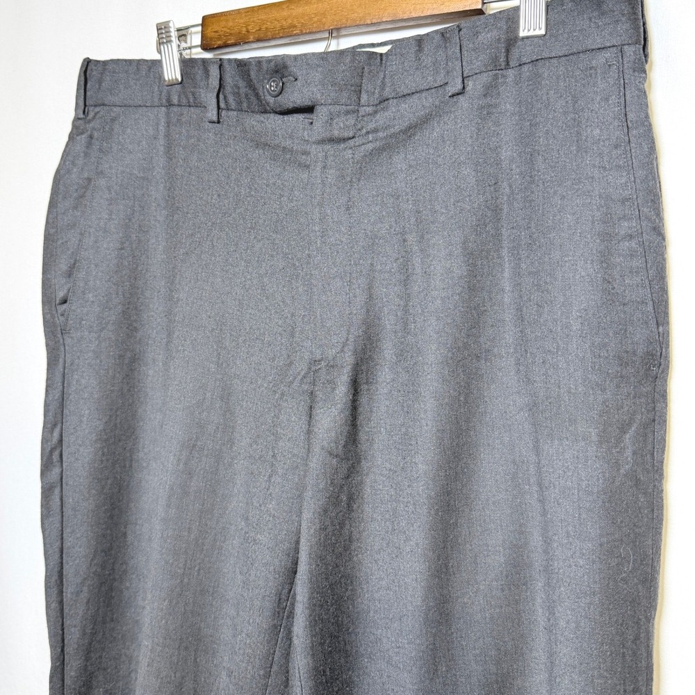 di Milano Torino Mens 36Rx32 Wool Dress Pants Charcoal Gray Made in Italy